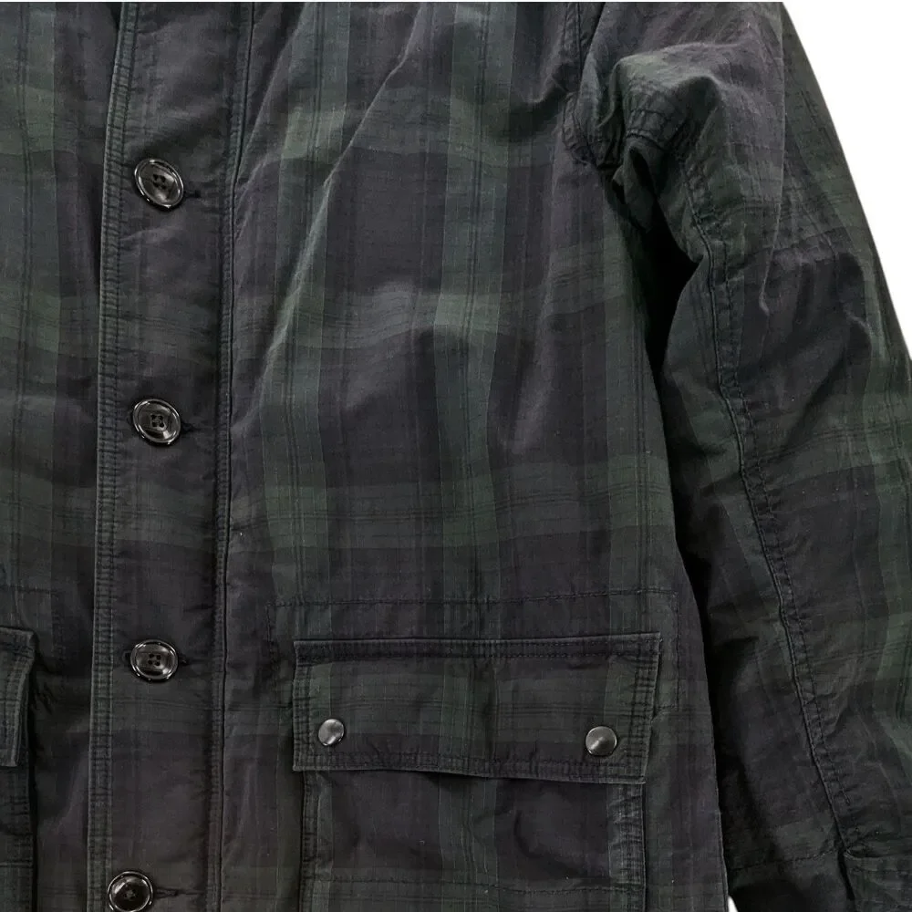 J. Crew Highland Skye Sz Large Ripstop Primaloft Hunting Jacket Navy Blue Mens